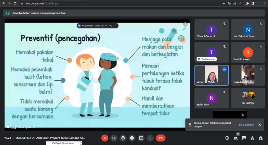 Masisir Sehat Aku Siap: Pemateri Ungkap Stigma yang Sering Tersebar